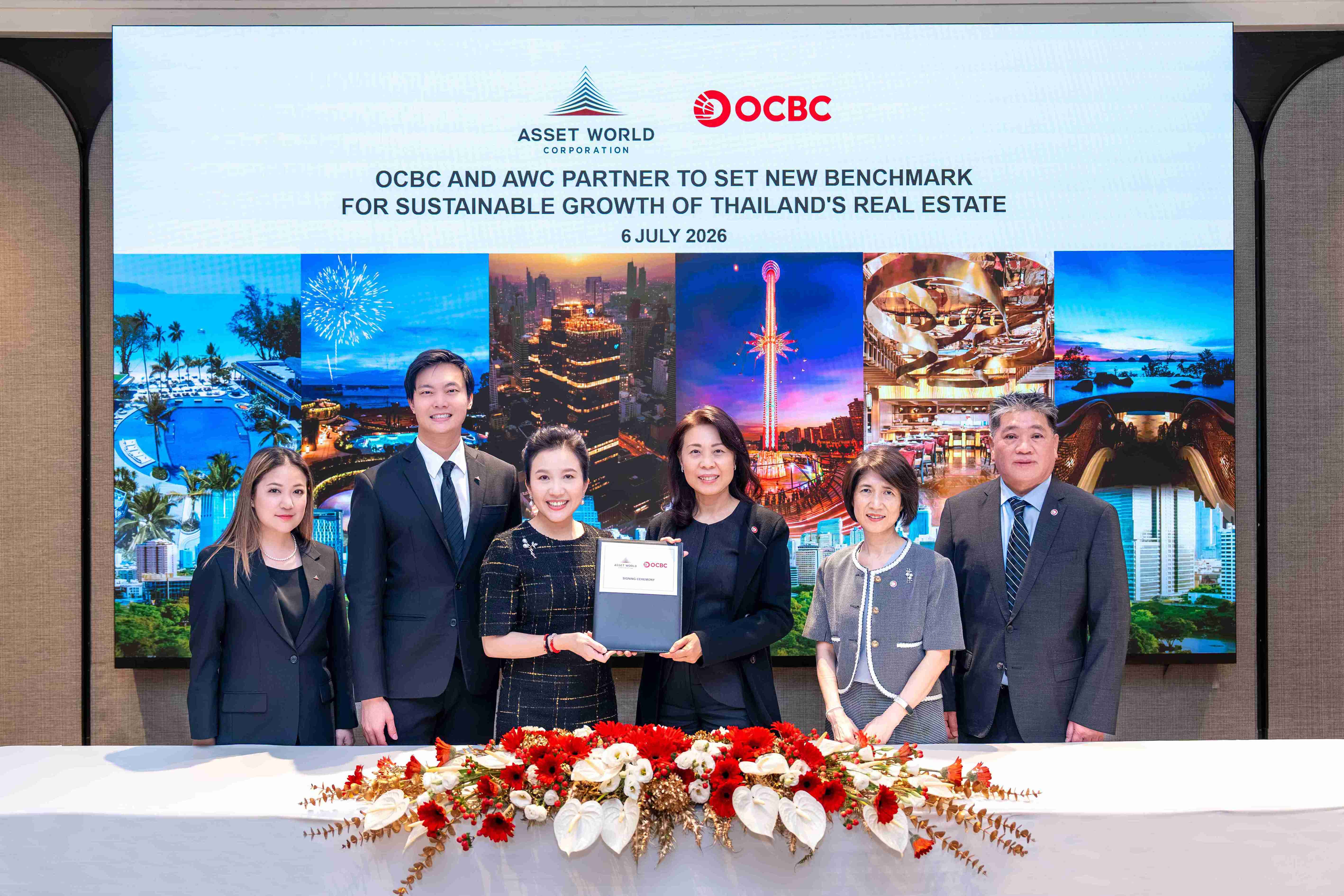 AWC จับมือ OCBC เสริมศักยภาพการเติบโตระยะยาว ผ่านสินเชื่อ Sustainability-Linked Loan 6.6 พันล.